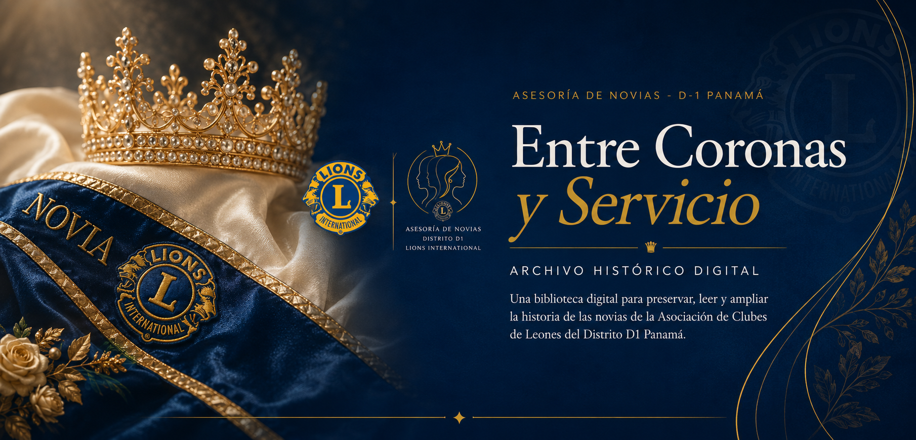 Entre Coronas y Servicio · Archivo Histórico Digital · Asesoría de Novias D-1 Panamá